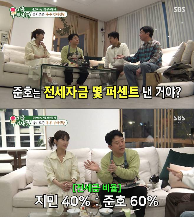 신혼집 전세자금의 60%를 부담했던 김준호. /사진=SBS '미운 우리 새끼' 캡처