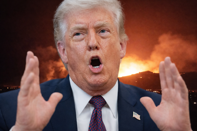 도널드 트럼프 미국 대통령이 지난달 31일(현지시간) 워싱턴 백악관 집무실에서 발언하고 있다. 트럼프 대통령은 5일(현지시간) 트루스소셜에 이란의 발전소와 교량을 거론하며 호르무즈 해협 개방을 압박하는 글을 올렸다. EPA 연합뉴스·트루스소셜 캡처