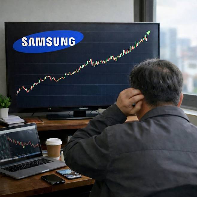 필자가 올해 주변에서 가장 많이 들은 말은 “왜 삼성전자를 그렇게 일찍 팔았을까”라는 후회였다. AI생성 이미지