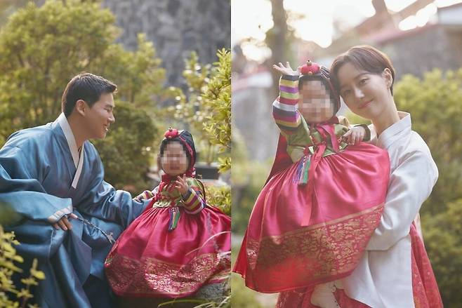 ▲&nbsp;이유영이 첫째 딸과 함께 찍은 한복 사진을 공개했다. 출처|이유영 인스타그램