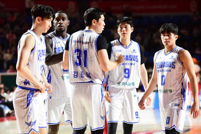 한국가스공사 선수들. KBL 제공