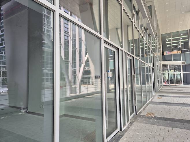 서울 금천구 가산동 가산디지털단지역 인근 '가산3차 SKV1센터' 공실(이난희 기자 @nancho0907)