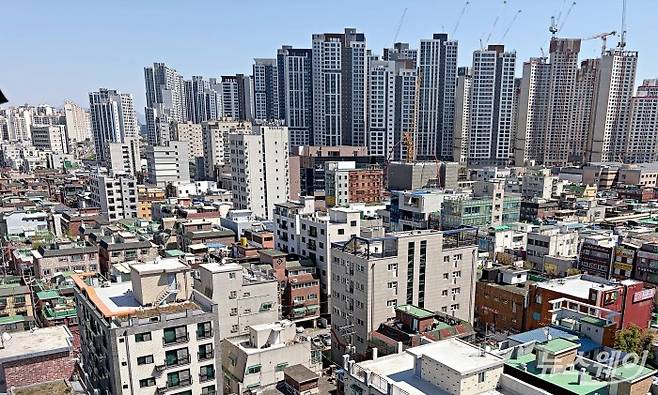 경기 광명시 광명3구역 재개발 구역 전경. 사진=박상훈 기자