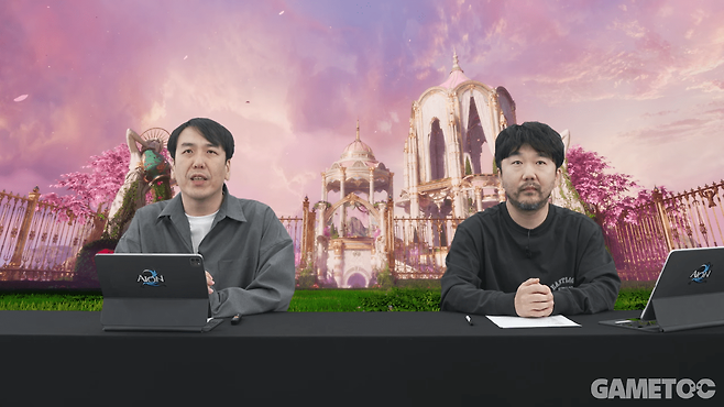 소인섭 아이온2 사업실장, 김남준 아이온2 개발 PD [사진=아이온2 유튜브]