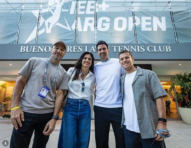 사바티니, 슈와르츠만 등 아르헨티나의 테니스 스타들이 경기장을 찾았다. 사진/아르헨티나테니스협회