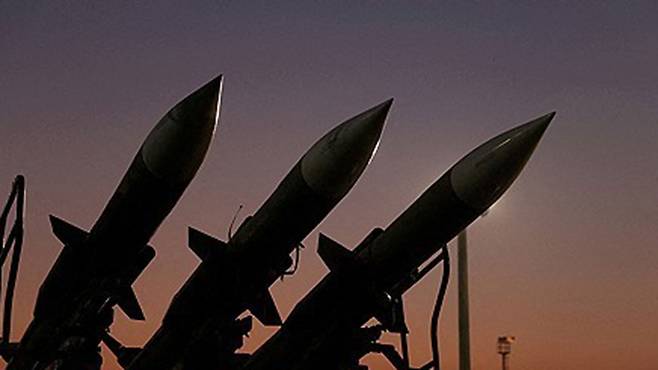 이란 혁명수비대 항공우주군 박물관에 전시된 미사일