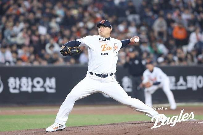 KBO리그 통산 1500탈삼진 고지를 밟은 류현진. 사진 한화 이글스