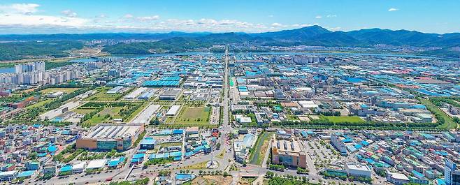 삼성SDS의 AI데이터센터가 들어설 예정인 구미국가산업단지 1단지 전경. 구미시