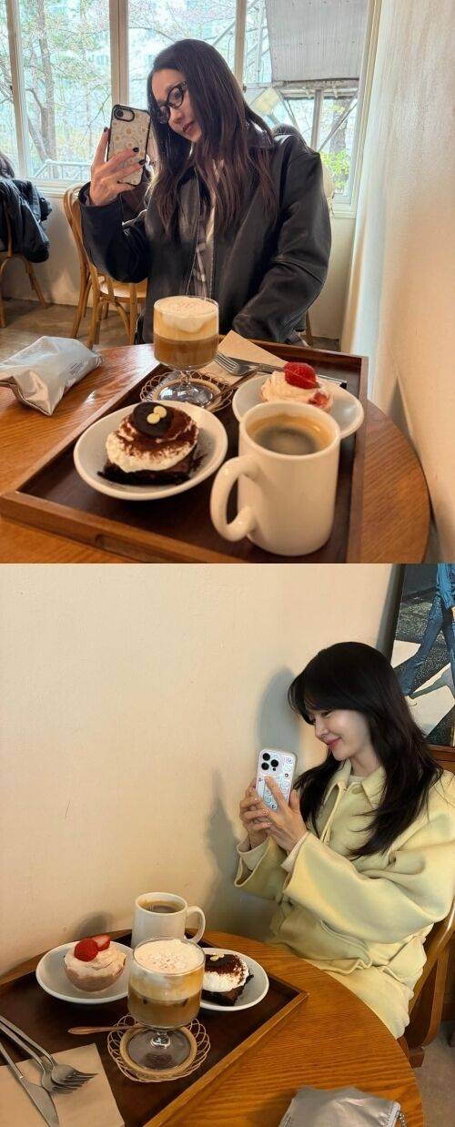 그룹 핑클 멤버 성유리와 이진이 여전한 우정을 드러냈다. / 이진 소셜미디어