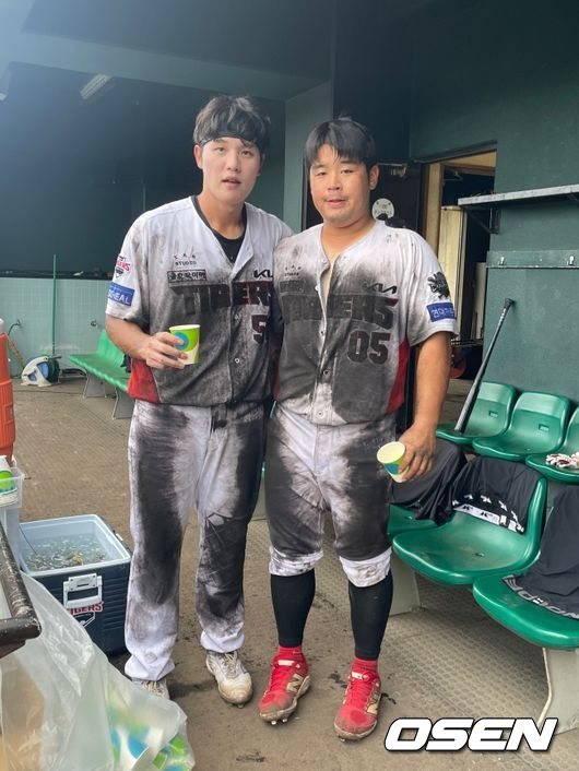 KIA 오선우와 박상준./OSEN DB