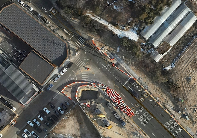 용인반도체클러스터 일반산업단지 도로시설물인 순무지삼거리  : 사진 제공 = 용인시