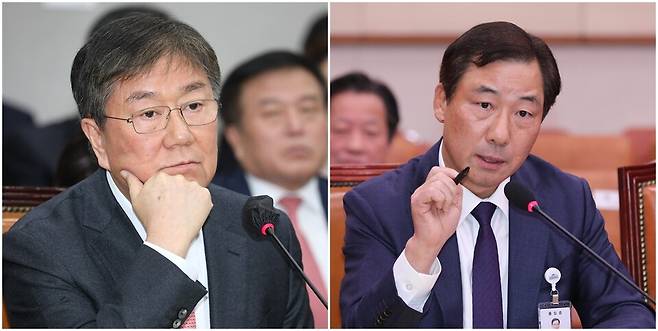 김대기 전 대통령 비서실장(왼쪽)과 윤재순 전 대통령실 총무비서관 ⓒ시사저널 박은숙