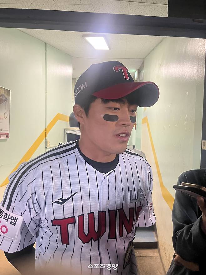 LG 천성호. 잠실 | 김하진 기자