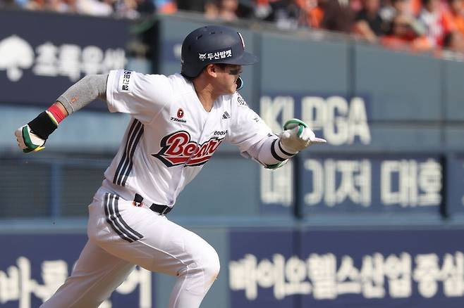 ▲ 이틀 연속 멀티히트를 기록하며 살아나는 타격감을 알리고 있는 박찬호 ⓒ두산베어스