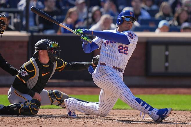 ▲ 뉴욕 메츠의 후안 소토가 종아리 부상으로 부상자 명단에 올랐다. ⓒ연합뉴스/AP