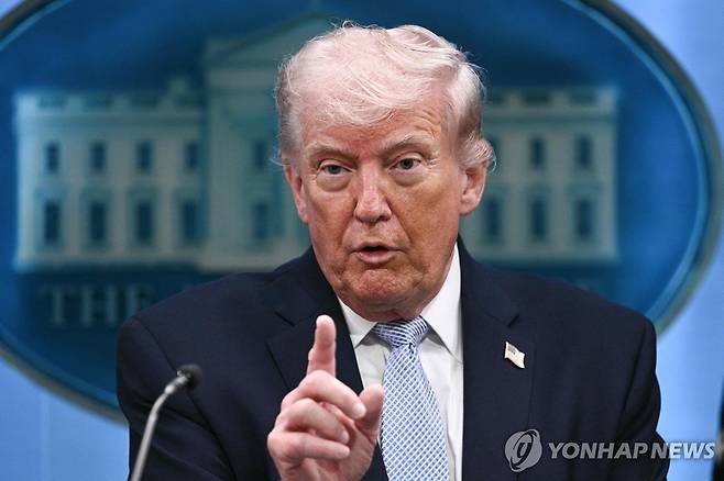 트럼프 대통령 [AFP 연합뉴스. 재판매 및 DB 금지]