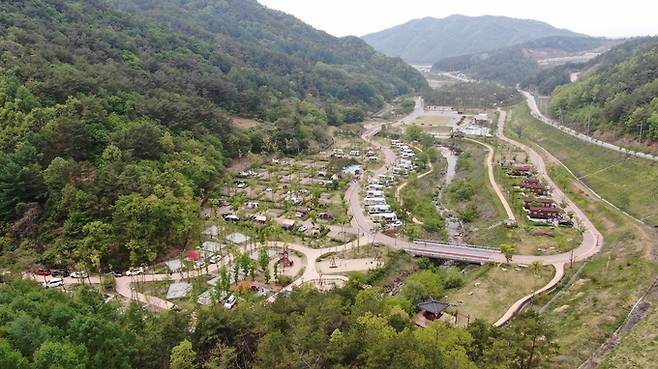 ▲ 영주호 오토캠핑장