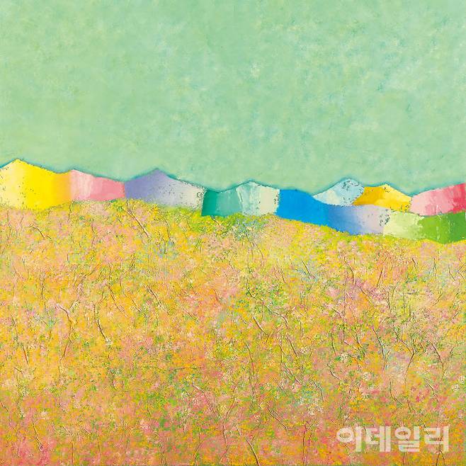 ‘2026 화랑미술제’에 출품하는 채림의 ‘대지’(80×80㎝, 2025). 학고재갤러리의 작가 솔로부스에 걸린다(사진=학고재갤러리).