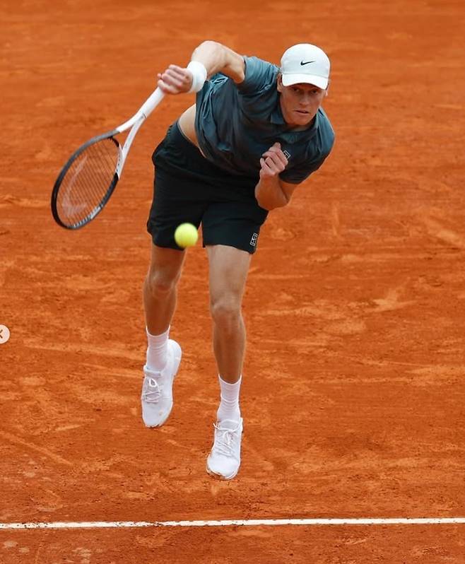 몬테카를로 오픈 16강에 진출한 야닉 시너. 개인 SNS