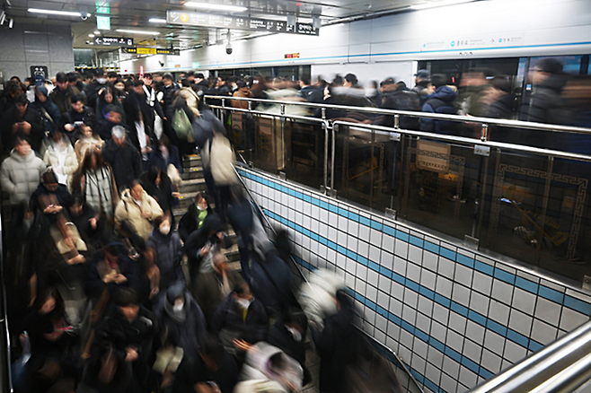 서울지하철. ⓒ연합뉴스