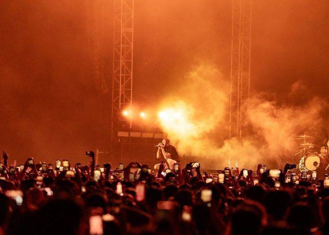 2023 포스트말론 내한 콘서트 현장 사진 ⓒ라이브네이션코리아