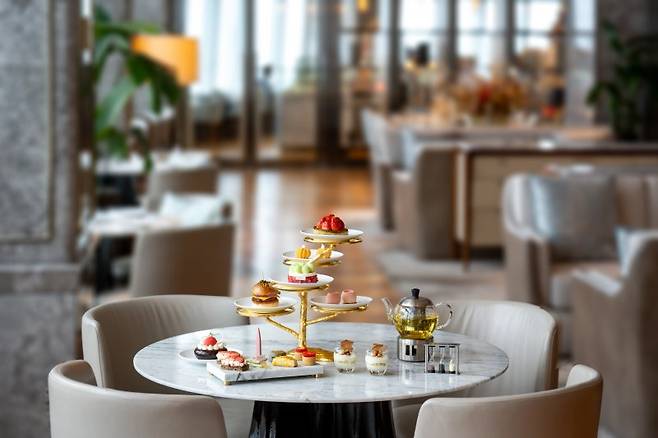 시그니엘 서울 애프터눈 티 세트. 롯데호텔앤리조트 제공