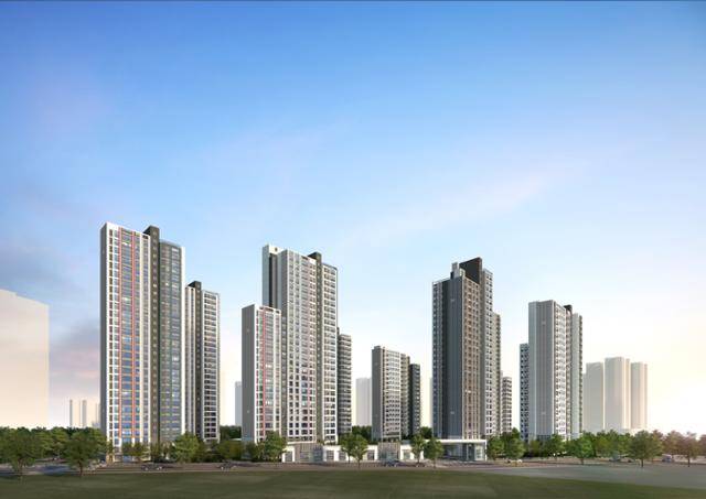 남양주 왕숙2지구 A3블록 투시도. LH 자체 시행 블록이다.