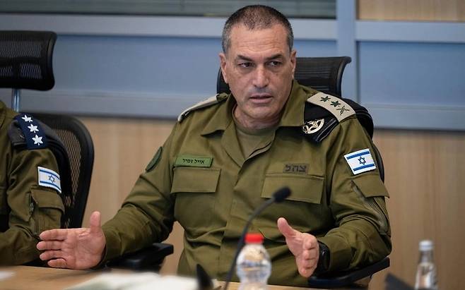 본문과는 직접적인 관계가 없음. 에얄 자미르 이스라엘군 참모총장. [연합뉴스]