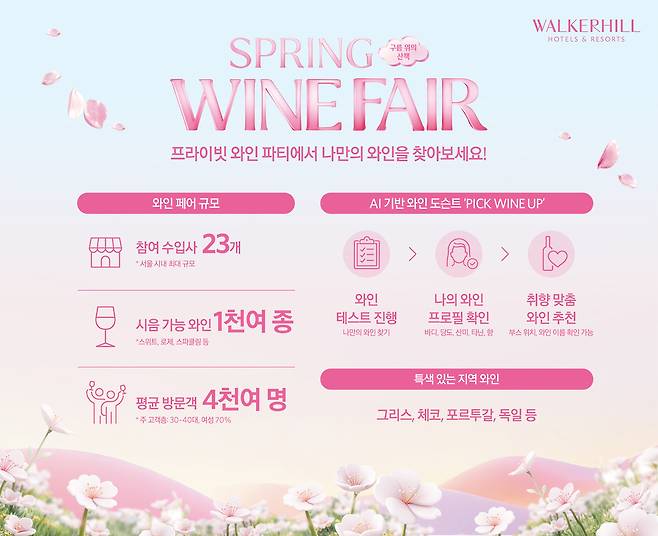 워커힐 와인페어 ‘구름 위의 산책’ 내용.&nbsp;