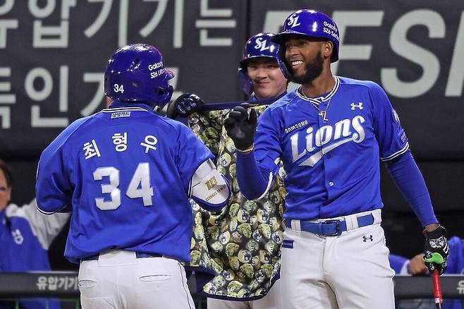 ▲ 왼쪽부터 최형우, 구자욱, 르윈 디아즈 ⓒ삼성 라이온즈