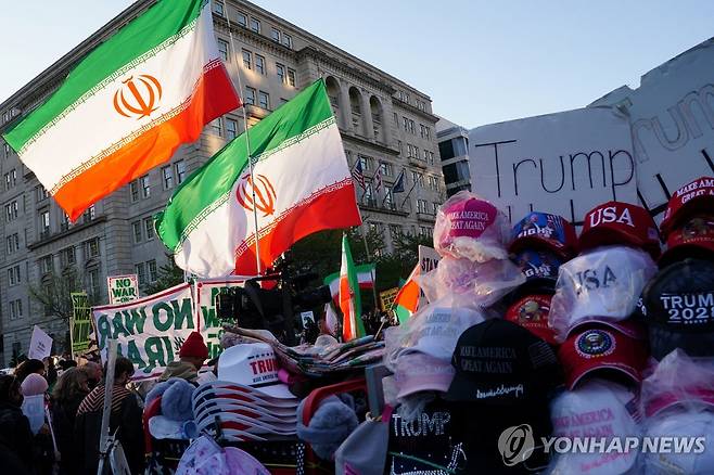 미국에서 열린 이란 전쟁 반대 시위 [로이터 연합뉴스 자료사진. 재판매 및 DB 금지]