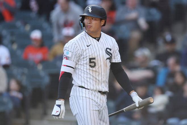 <yonhap photo-3000="">뜨거웠던 일본인 거포 무라카미 무네카타(26·시카고 화이트삭스)의 방망이가 차갑게 식었다. Michael Reaves/Getty Images/AFP (Photo by Michael Reaves / GETTY IMAGES NORTH AMERICA / Getty Images via AFP)/2026-04-09 06:42:47/ <저작권자 ⓒ 1980~2026 ㈜연합뉴스. 무단 전재 재배포 금지, AI 학습 및 활용 금지></yonhap>