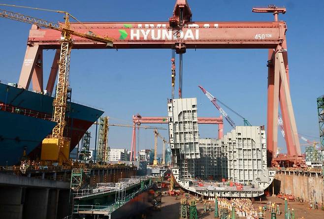 HD현대중공업 울산조선소. HD현대 제공