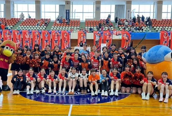 사진 2025/26 시즌 일본 여자 핸드볼 리그 H 뷰스트 핀디즈 꺾은 아란마레, 사진 출처=아란마레