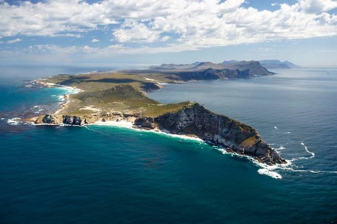 하늘에서 바라본 아프리카 남서단 희망봉  [South Africa Online 홈페이지 캡처. 재판매 및 DB 금지]