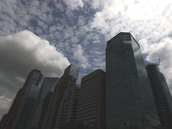 ▶ 구름 낀 여의도 증권가 전경.[출처=연합]