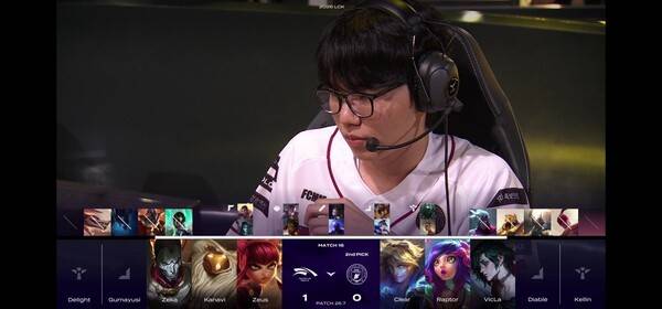 10일 서울 종로구 롤파크에서 열린 '2026 리그 오브 레전드 챔피언스 코리아(LCK)' 정규 시즌 2경기 2세트에서 BNK 피어엑스가 한화생명e스포츠를 꺾고 승부를 원점으로 돌렸다. (HLE & BNK피어엑스=1:1). /사진=네이버 치지직 라이브영상 캡처