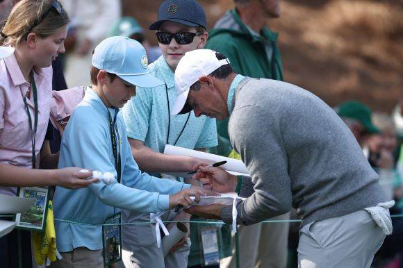 디펜딩 챔피언인 로리 매킬로이는 올해 마스터스를 이끌 최고의 스타다. 오거스타=AFP연합뉴스