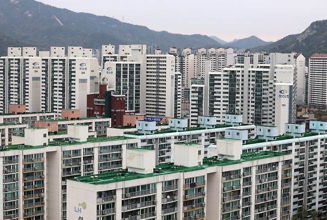 9일 오전 서울 노원구 상계동 일대 아파트가 보이고 있다. 뉴시스