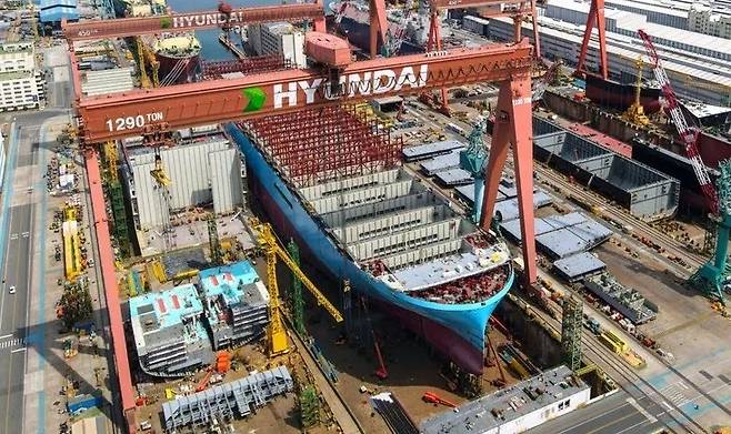 에이치디현대중공업 울산조선소 전경. 에이치디현대중공업 제공