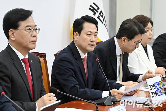 장동혁 국민의힘 대표가 지난 9일 서울 여의도 국회에서 열린 최고위원회의에서 발언하고 있다. [사진=곽영래 기자]