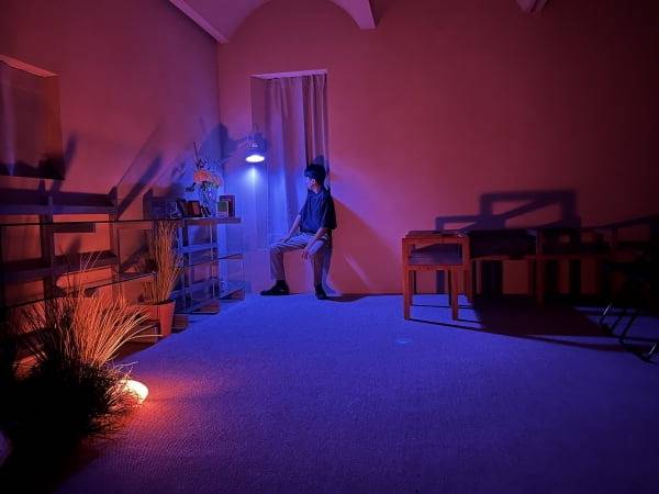 서점극장 라블레에서 상연됐던 연극 '검은 수사'  한 장면.  서점극장 라블레