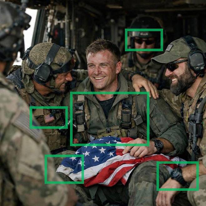 AI로 만들어진 가짜 미군 사진 [출처= @MissyIsMaga]