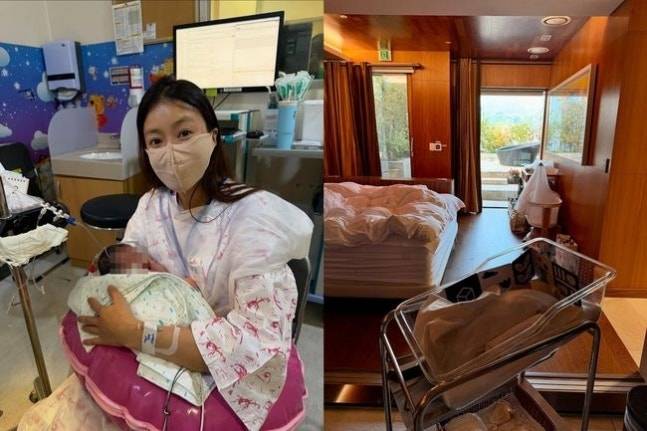 지난해 둘째 딸을 출산한 배우 이시영이 고급 산후조리원을 이용하는 모습을 공개했다. 이시영 인스타그램