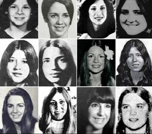 테드 번디의 엽기 살인행각에 희생된 피해자들. FBI 범죄 아카이브