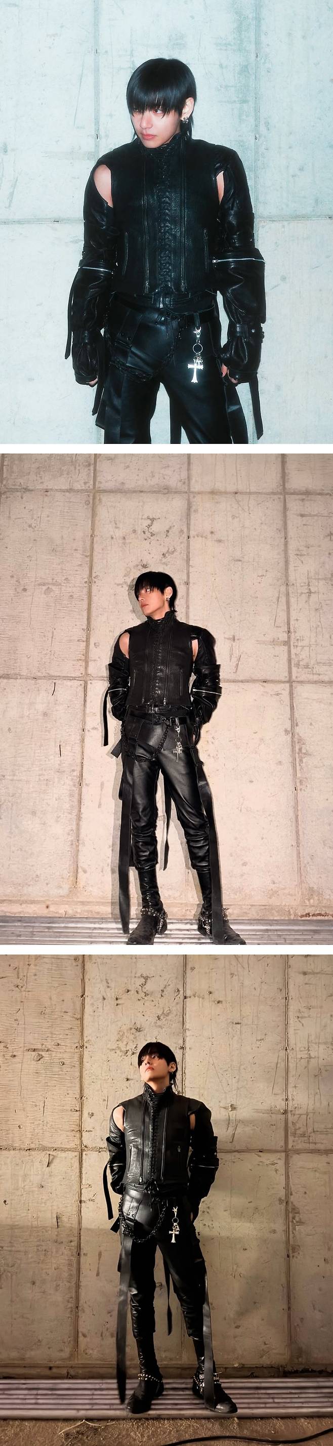 "김태형이 장르" 방탄소년단 뷔, 감각적 '블랙 카리스마'