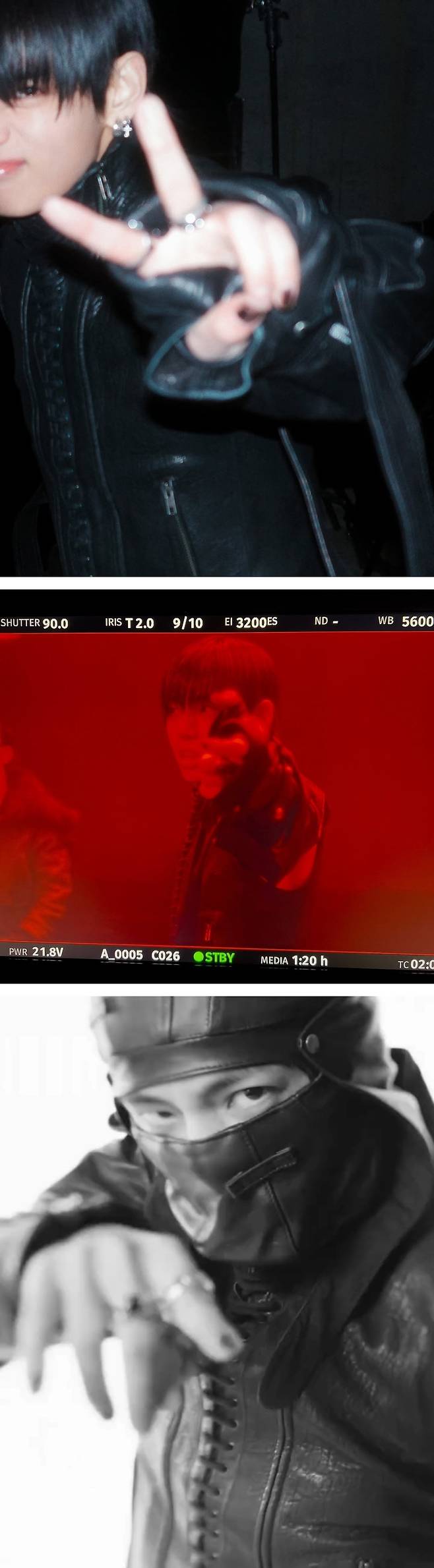 "김태형이 장르" 방탄소년단 뷔, 감각적 '블랙 카리스마'