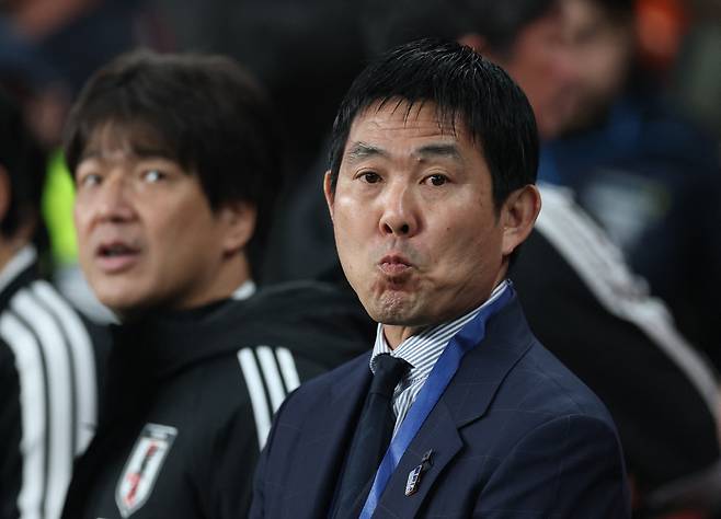 Soccer Football - International Friendly - England v Japan - Wembley Stadium, London, Britain- March 31, 2026 Japan coach Hajime Moriyasu before the match Action Images via Reuters/Paul Childs







<저작권자(c) 연합뉴스, 무단 전재-재배포, AI 학습 및 활용 금지>