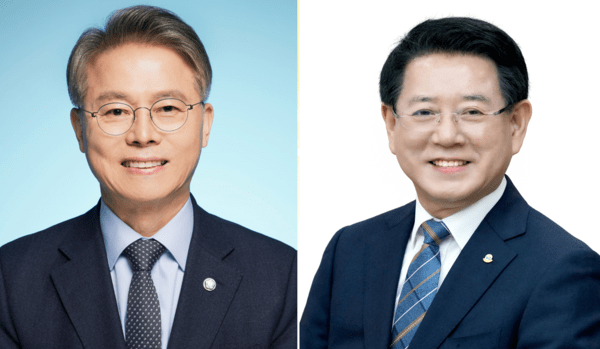 민형배, 김영록 전남광주통합시장 예비후보.