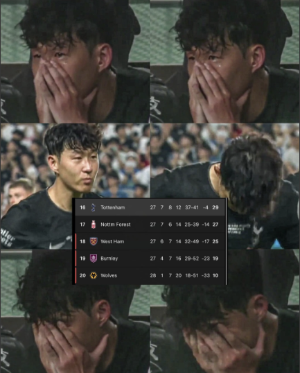 2025-2026시즌 토트넘의 프리미어리그 27라운드까지 성적. Balbu Sports